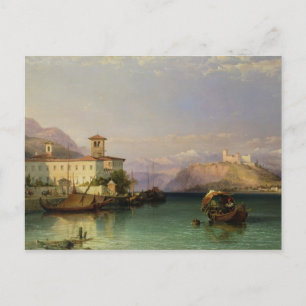 Cartão Postal Arona e o Castelo de Angera, Lago Maggiore, 185