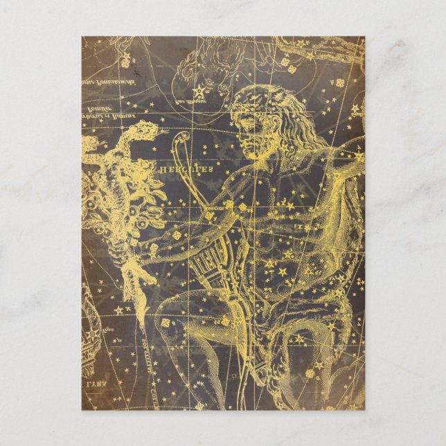 Cartão Postal Arqueiro Celestial Vintage  (Frente)