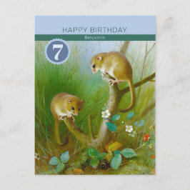 Cartão Postal Arquipélago de aniversário Thorburn Esquilos fofos
