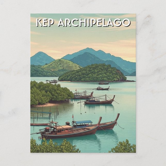 Cartão Postal Arquipélago de Kep Camboja (Frente)