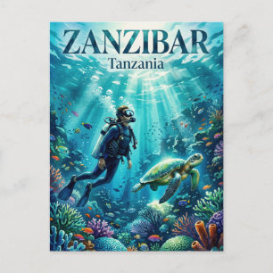 Cartão Postal Arquipélago de Zanzibar Tanzânia