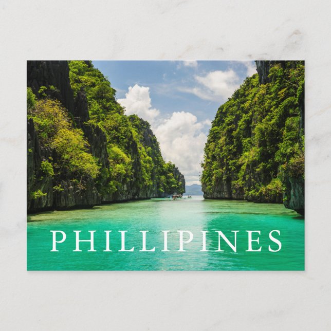 Cartão Postal Arquipélago exuberante de Bacuit (Frente)