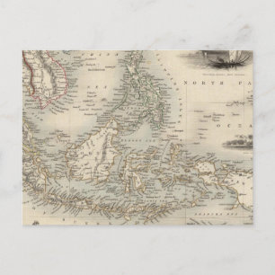 Cartão Postal Arquipélago Malaio ou Ilhas da Índia Oriental