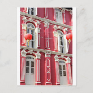 Cartão Postal Arquitetura colonial chinesa Singapura