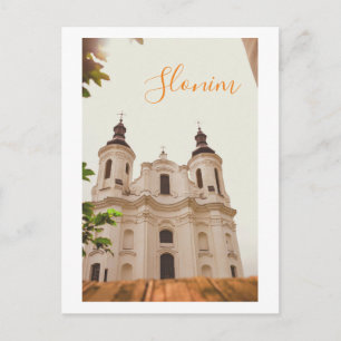 Cartão Postal Arquitetura da Catedral da Cidade de Slonim Belaru