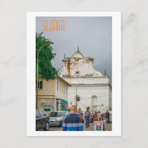 Cartão Postal Arquitetura da Sinagoga da Cidade de Slonim Belaru