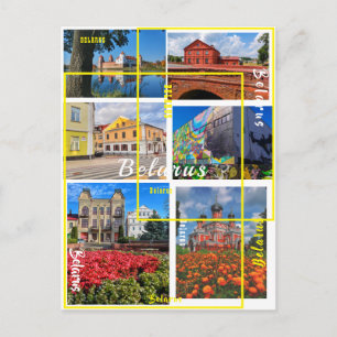 Cartão Postal Arquitetura de Belarus Minsk Grodno Pinsk Borisov