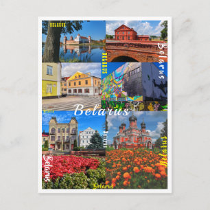 Cartão Postal Arquitetura de Belarus Minsk Grodno Pinsk Borisov