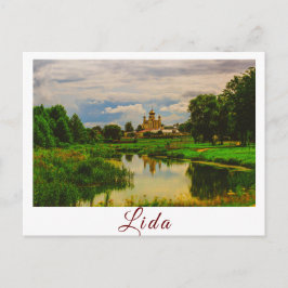 Cartão Postal Arquitetura de Cidade de Paisagem Bielorrussa