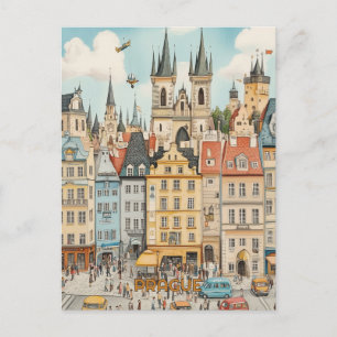 Cartão Postal Arquitetura de Praga
