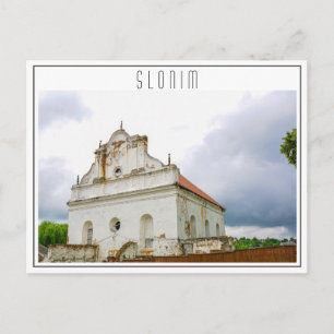 Cartão Postal Arquitetura de sinagoga de Excelentes Slonim da Bi