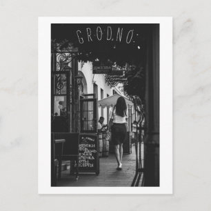 Cartão Postal Arquitetura do Grodno Belarus Visualizar Pessoas