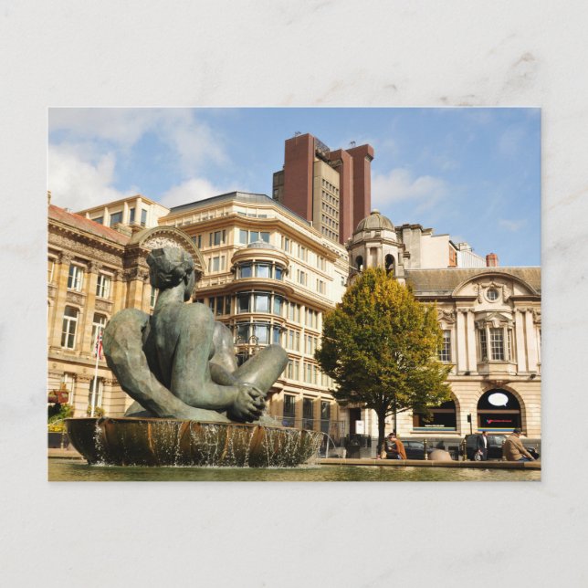 Cartão Postal Arquitetura em Birmingham, Inglaterra (Frente)