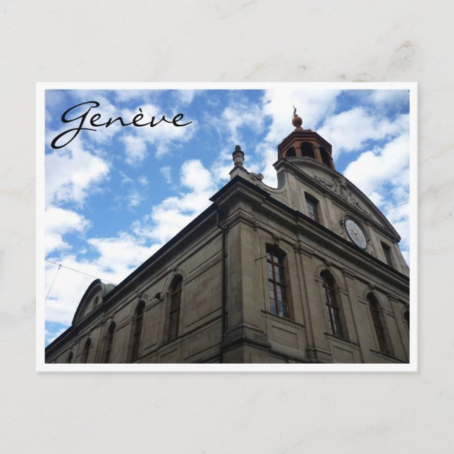 Cartão Postal arquitetura genève (Frente)