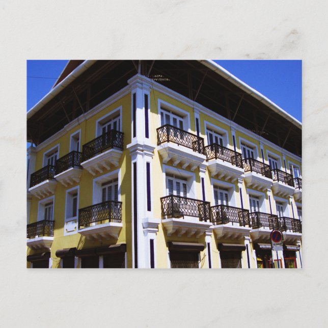 Cartão Postal Arquitetura portuguesa em Goa Índia (Frente)