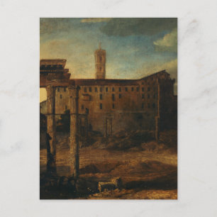 Cartão Postal Arquitetura romana antiga Ruínas romanas