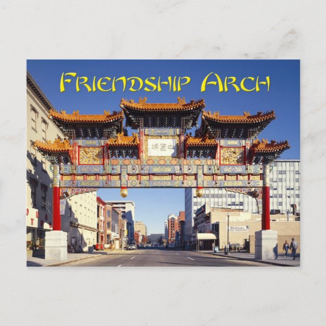 Cartão Postal Arquivamento da Amizade Chinatown em Washington, D (Frente)