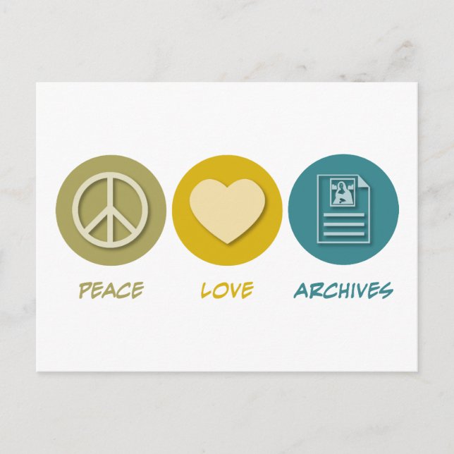 Cartão Postal Arquivos de Paz e Amor (Frente)