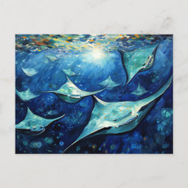 Cartão Postal Arraias em Pintura a Óleo Expressiva do Oceano