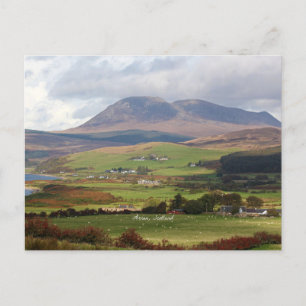 Cartão Postal Arran, fotografia da paisagem da Escócia