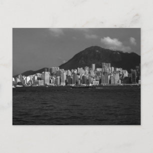 Cartão Postal Arranha-céus da baía de Hong Kong antiga China