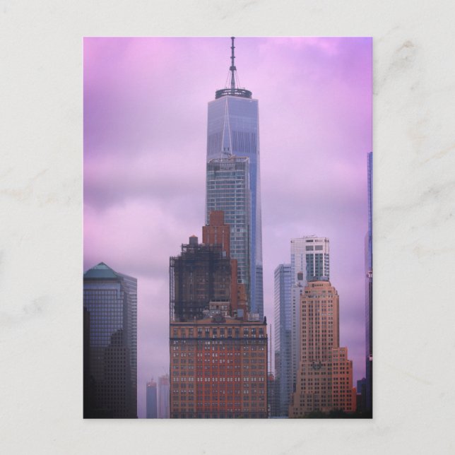 Cartão Postal Arranha-céus da Cidade de Nova York (Frente)