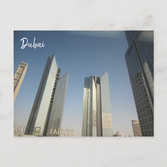 Cartão Postal arranha-céus do dubai (Frente)