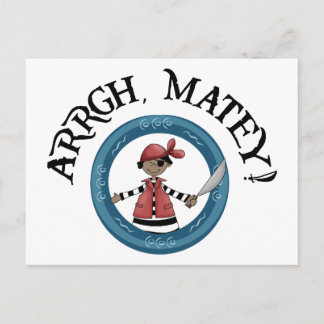 Cartão postal Arrgh Matey Pirate Boy