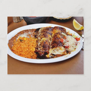 Cartão Postal Arroz Feijão Enchiladas