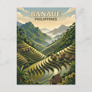 Cartão Postal Arrozais de Banaue Filipinas