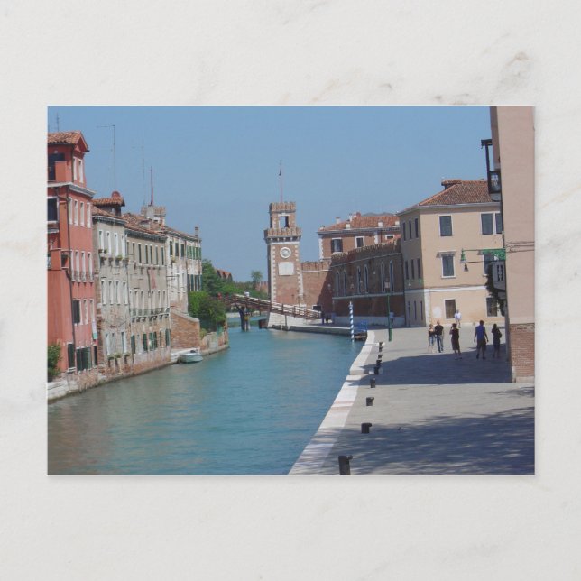Cartão Postal Arsenale, Veneza (Frente)