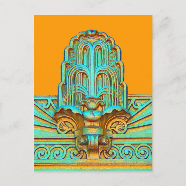 Cartão Postal ART DECO - Arquitetura de LINHA (Frente)