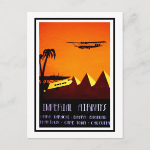 Cartão postal - Art Deco Imperial Airways