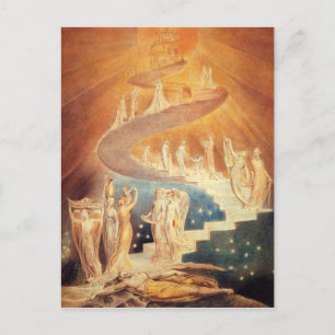 Cartão Postal Art Jacobs escada William Blake