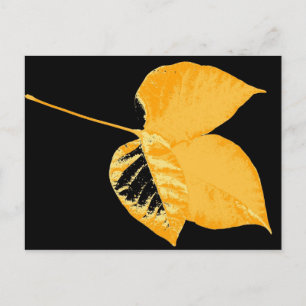 Cartão Postal Art Leaf 12