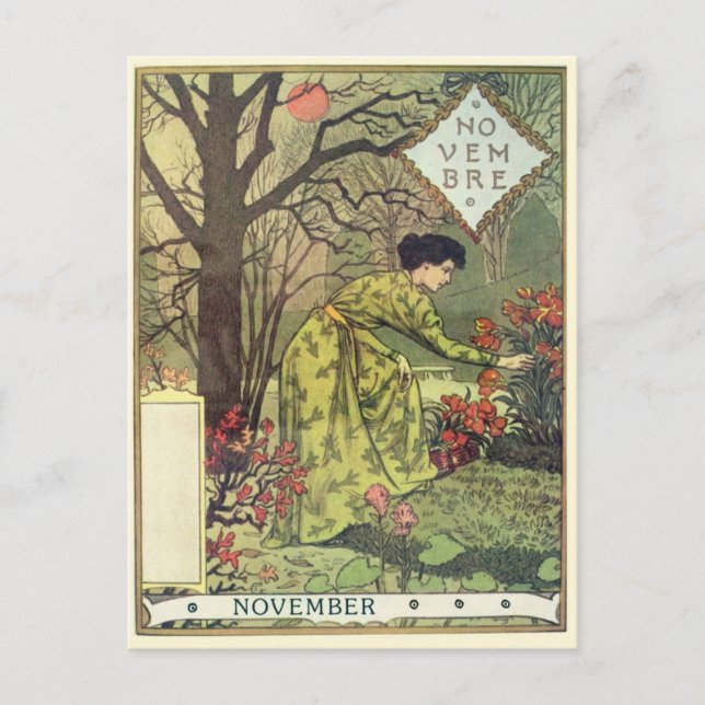 Cartão Postal Art Nouveau (Frente)