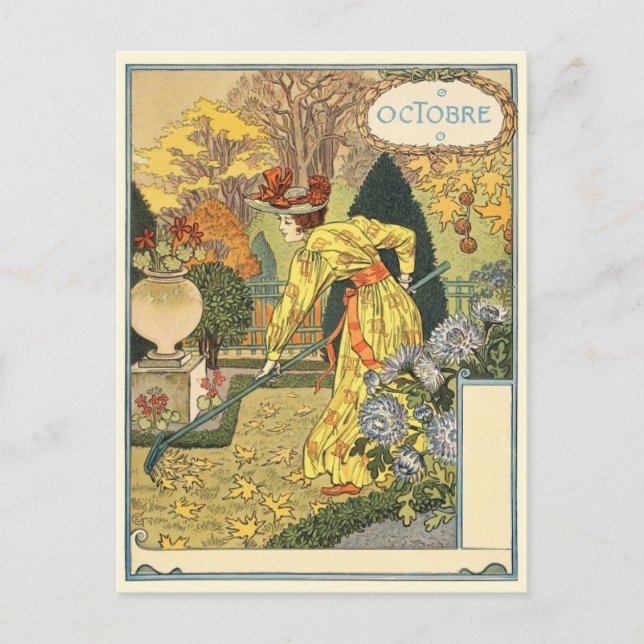 Cartão postal Art Nouveau (Frente)