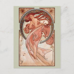 Cartão Postal Art Nouveau - Dança