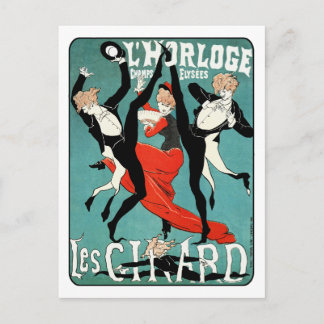 Cartão Postal Art Nouveau Dance Image de Jules Cheret