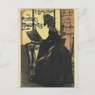 Cartão postal Art Nouveau - Exposição