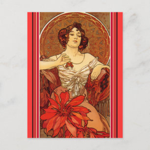 Cartão Postal Art Nouveau ~ "Rubi - As Pedras Preciosas"