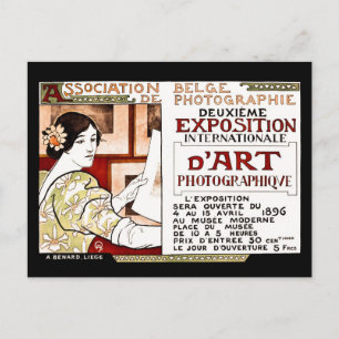 Cartão Postal Arte 1896 belga dos fotógrafo do nouveau da arte