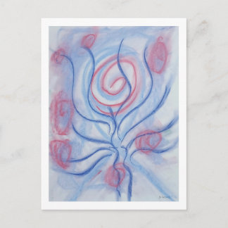 Cartão Postal Arte abstrata colorida única P43