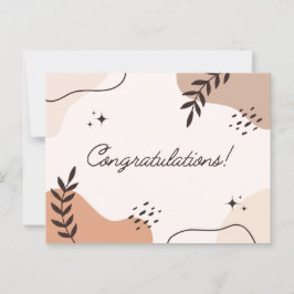 Cartão Postal Arte abstrata congratulações 