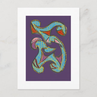 Cartão Postal Arte abstrata por RRW 2025