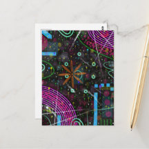 Arte abstrata: satélite