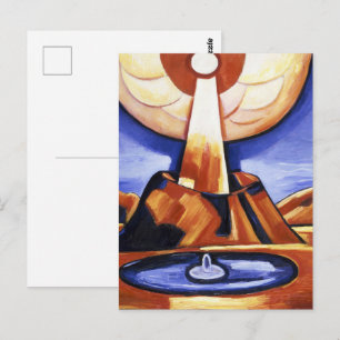 Cartão Postal Arte Abstrata Vintage Yliaster de Marsden Hartley