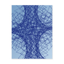 arte abstrato azul do caos