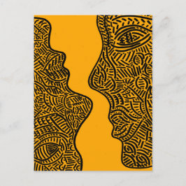 Cartão Postal Arte abstrato original