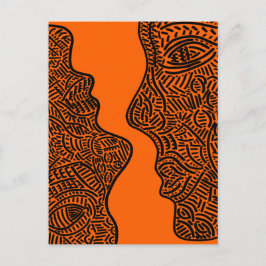 Cartão Postal Arte abstrato original